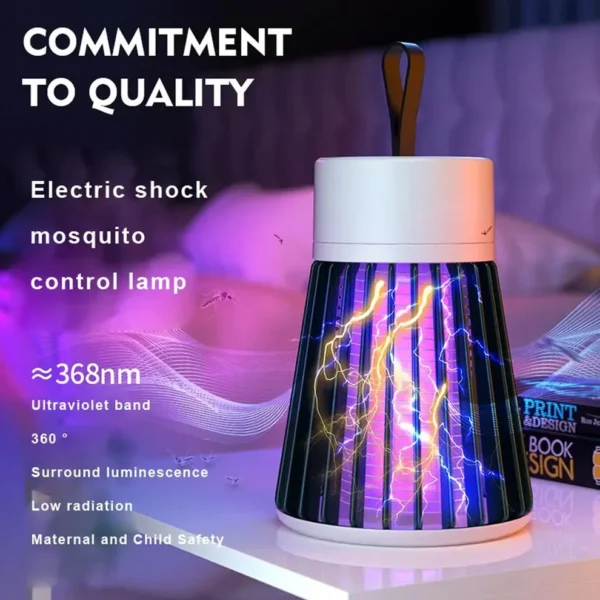 FERVENT Mosquito Killer Lamp – USB Powered Electric Insect Killer & Bug Zapper