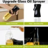 Glass Oil Spray Bottle 300ml – Fine Mist Cooking Oil Sprayer for Air Fryer & Kitchen