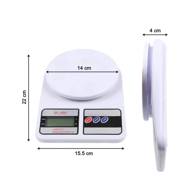 Digital Kitchen Scale 10kg – High Precision 1g Weighing with Tare Function