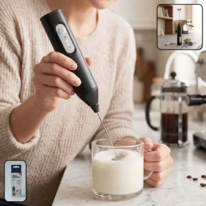 Milk-Frother-1 Handheld Electric Milk Frother – Battery Operated Coffee & Milk Foam Maker
