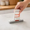 MiniFoldableDesktopMop-02 Mini Handheld Sponge Mop with Squeegee – Compact Water Absorbent Cleaning Wiper