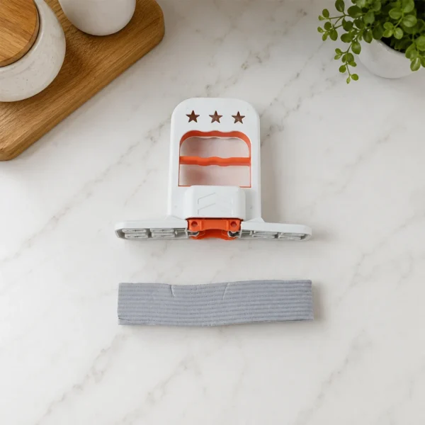 MiniFoldableDesktopMop-03 Mini Handheld Sponge Mop with Squeegee – Compact Water Absorbent Cleaning Wiper